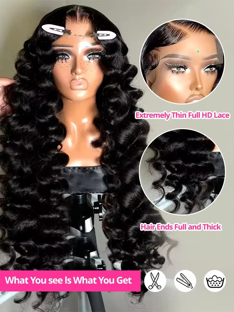 Loose Deep Wave HD Lace Frontal Human Hair Wig