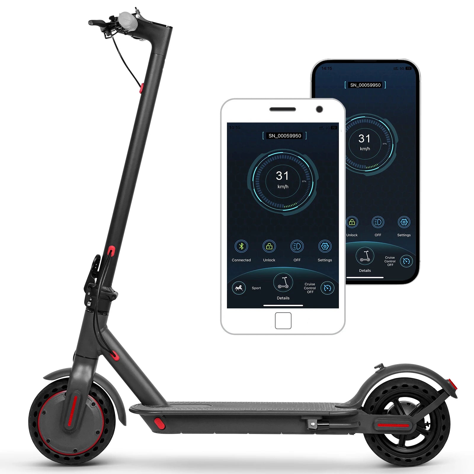 JUICEASE TX01 Electric Scooter for Adults with Smart App Control