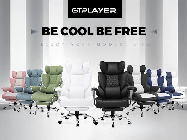 Big and Tall Ergonomic Gaming Chair with Lumbar Support & Footrest