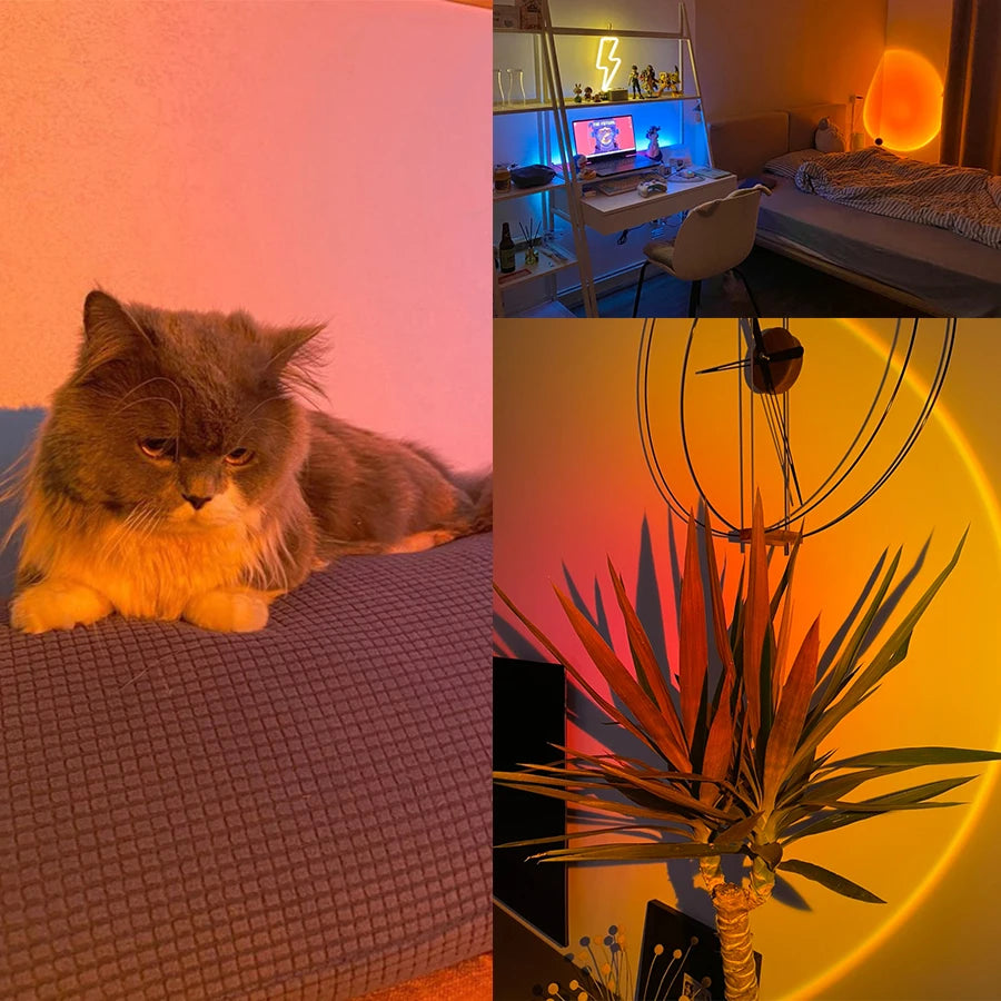 Smart USB Sunset Projection Lamp