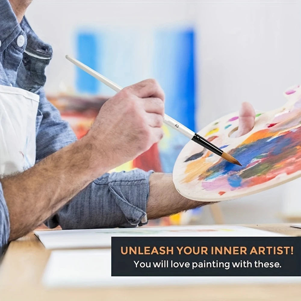 6-Piece Artist Paint Brushes Set