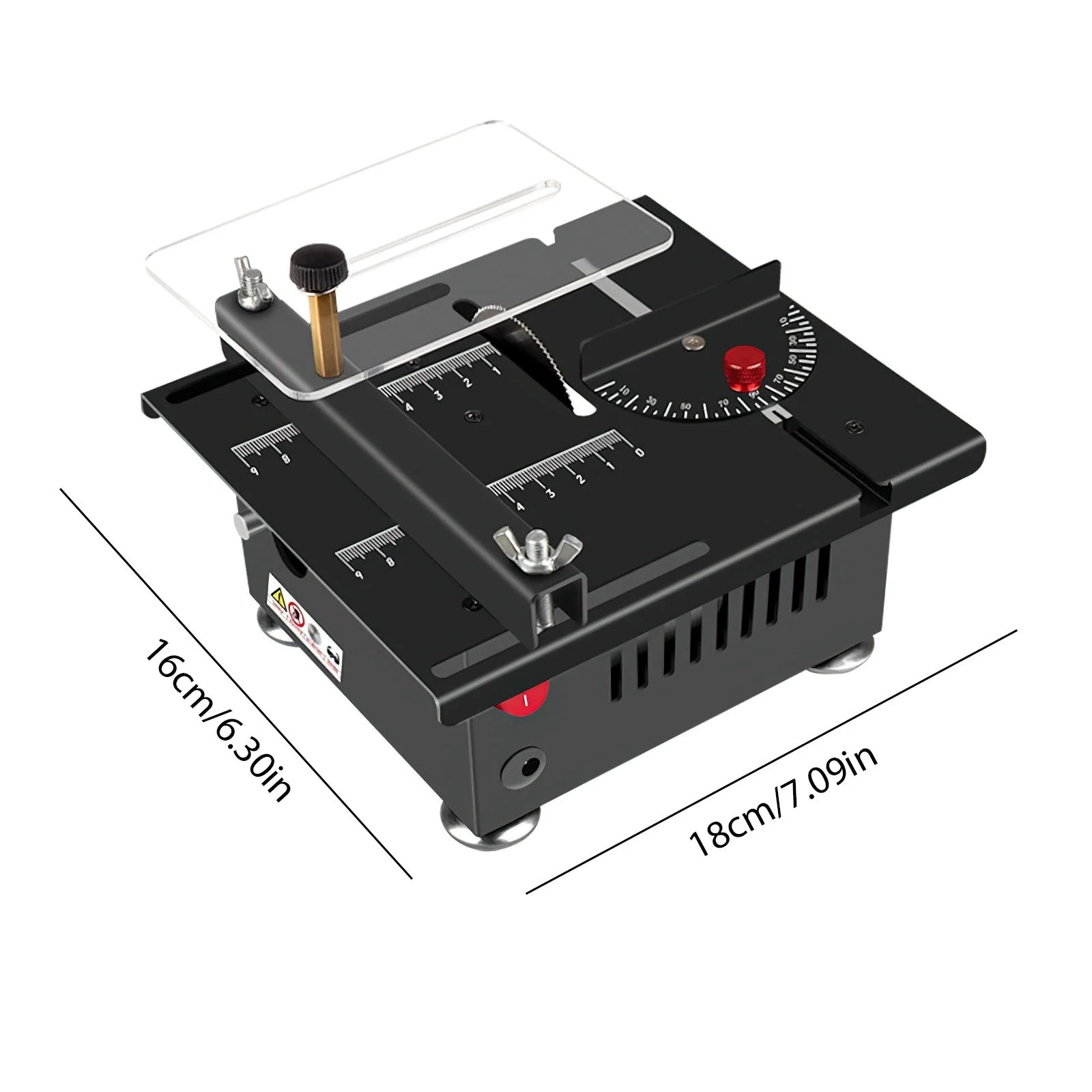 DC24V Mini Table Saw 96W High‑Power 7‑Speed Bench Saw