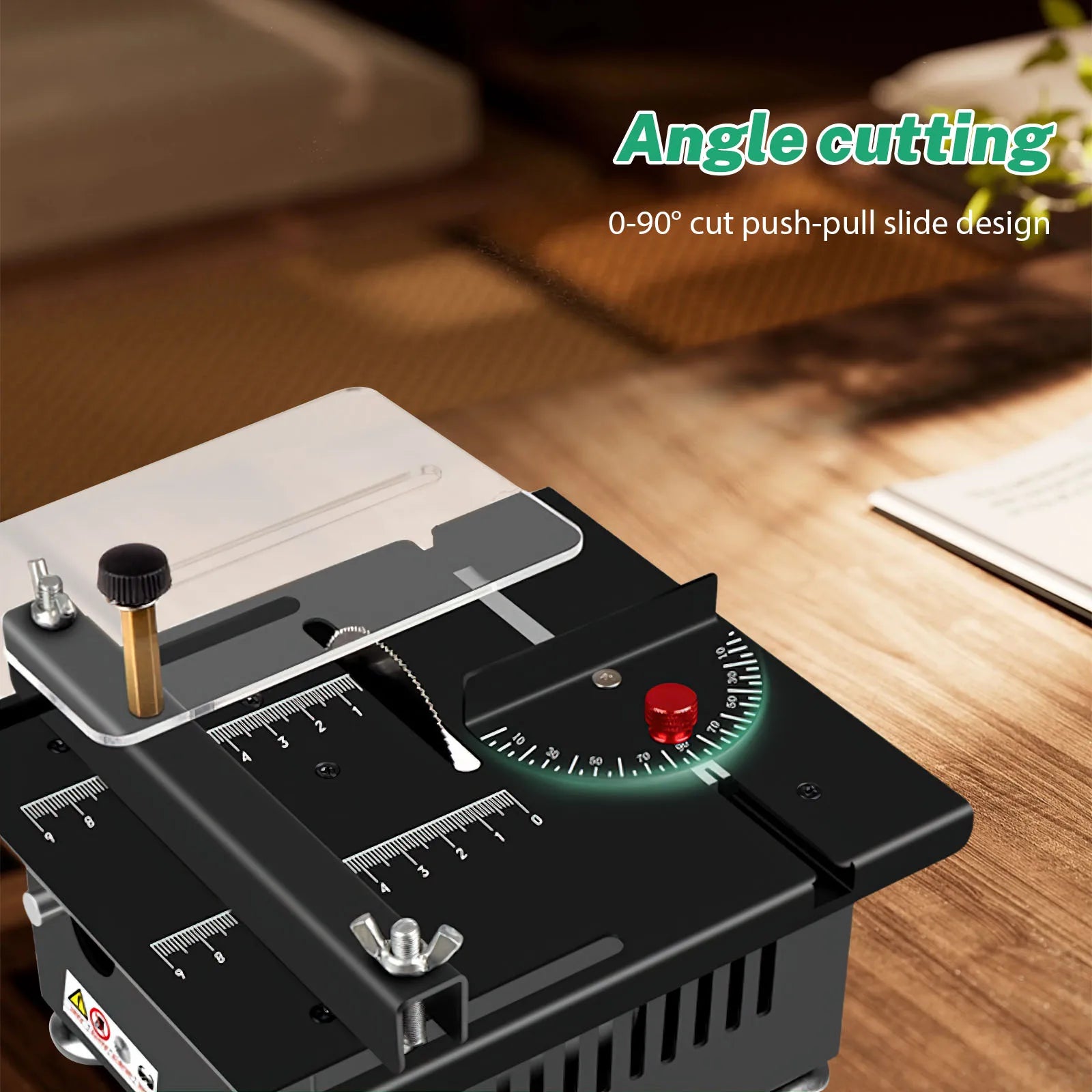 DC24V Mini Table Saw 96W High‑Power 7‑Speed Bench Saw