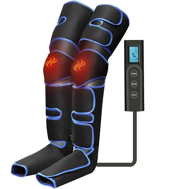 Foot air pressure leg massager promotes blood circulation, body massager, muscle relaxation, lymphatic drainage device 360° 