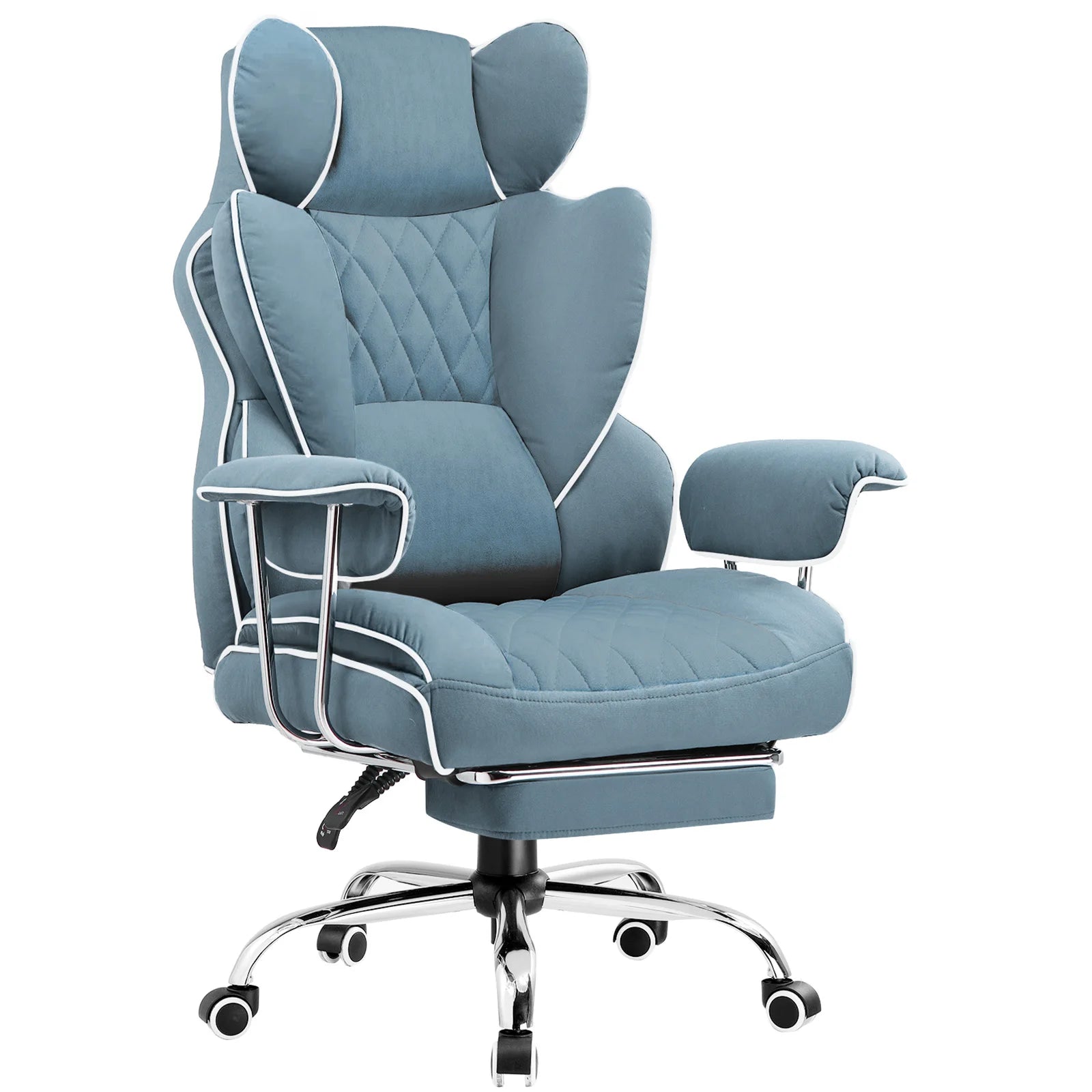 Big and Tall Ergonomic Gaming Chair with Lumbar Support & Footrest
