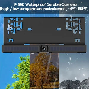 4.3inch Solar Vehicle Wireless Reverse Camera For Car RV Truck Trailer Pickup 12V-32V Car Monitor 1080P HD WIFI Rear View Camera 