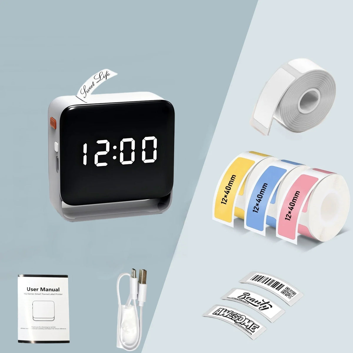Prenosná Bluetooth termálna tlačiareň štítkov