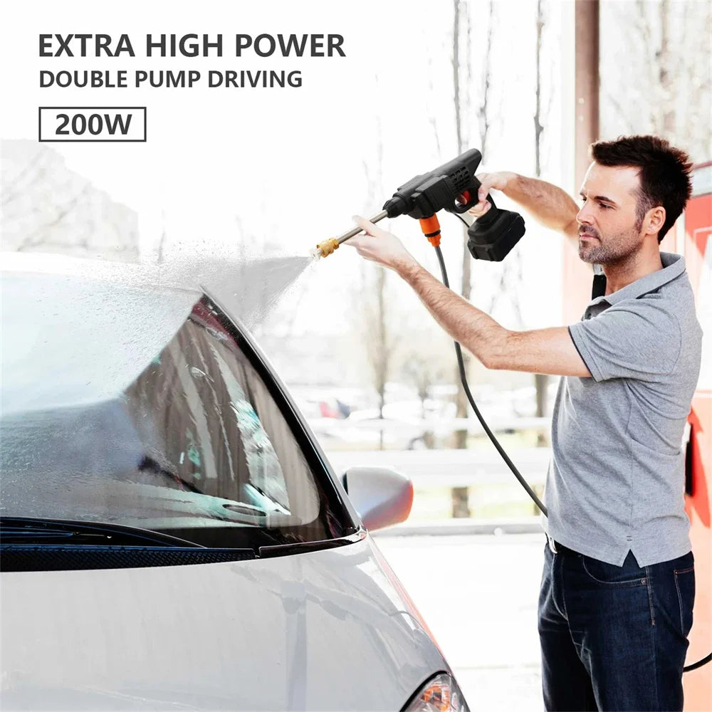 50BAR Cordless High Pressure Car Wash Washer Gun with Battery