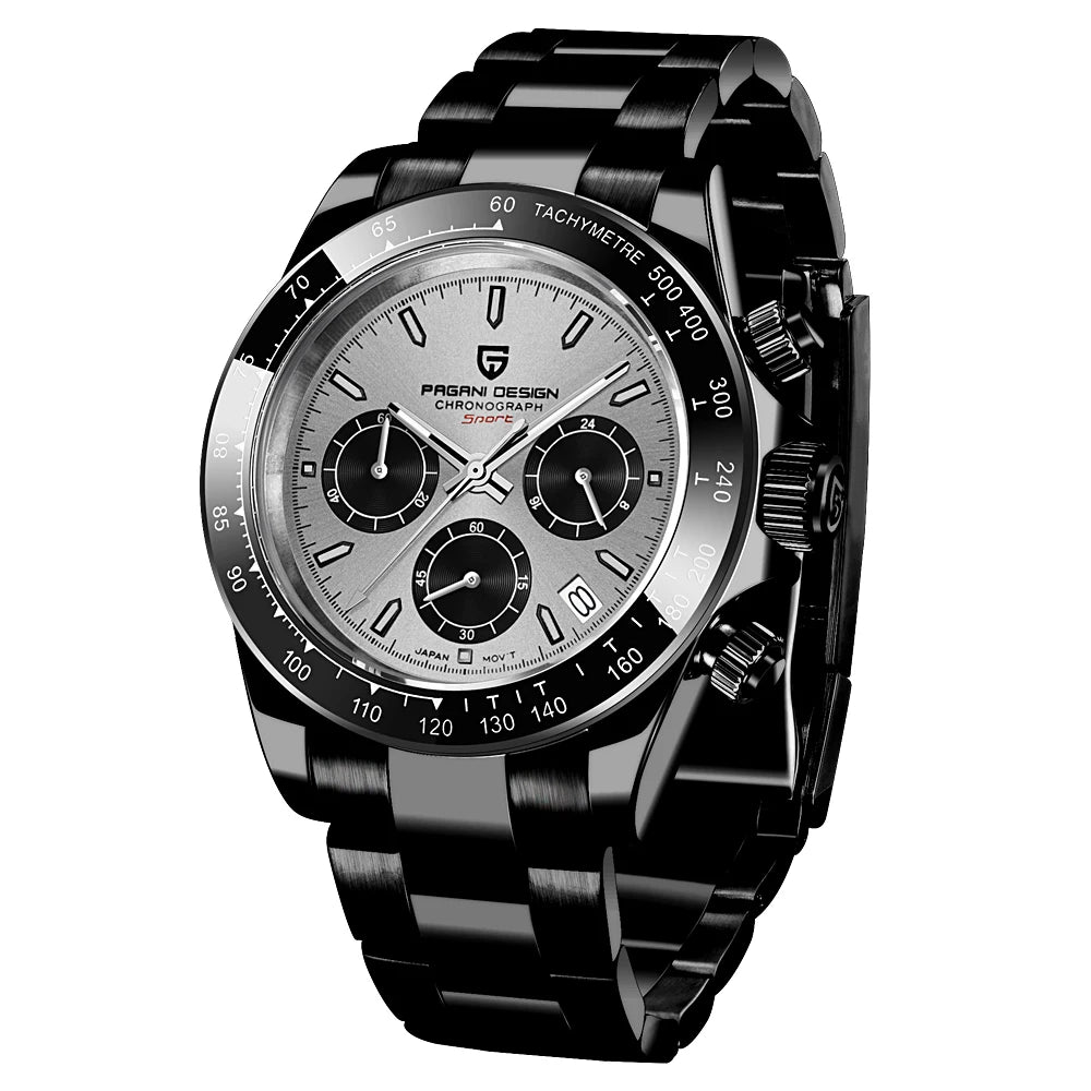 Meteorite Dial Men's Luxury Quartz Chronograph Watch