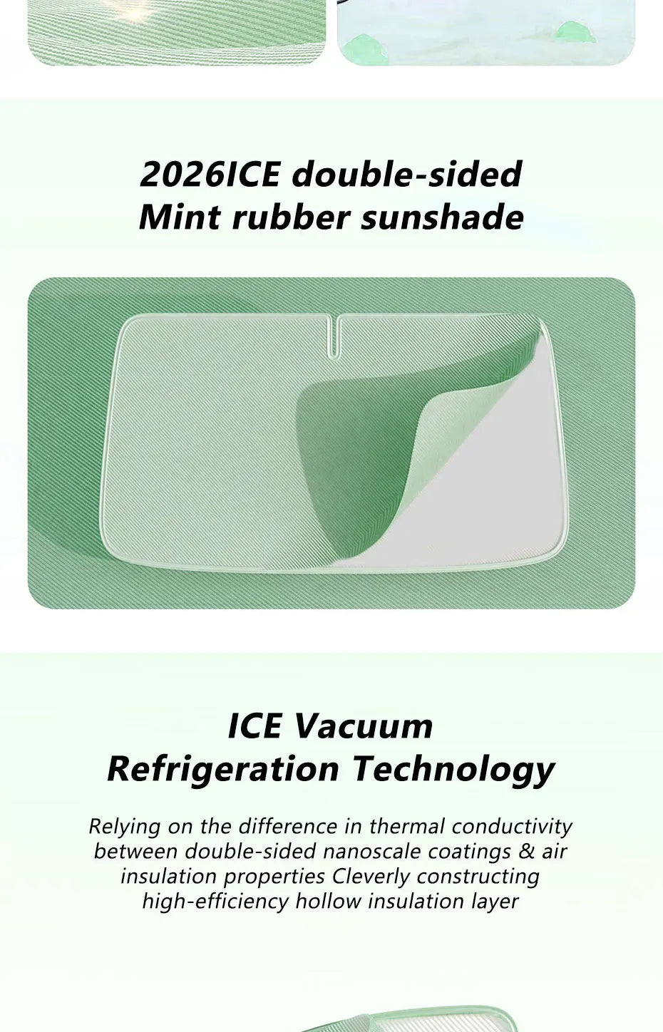 SEAMETAL Newest Windshield Sun Shade for Car UV-Reflective Cooling Car Interior Sunshade Universal Sun Protection Cover Curtains