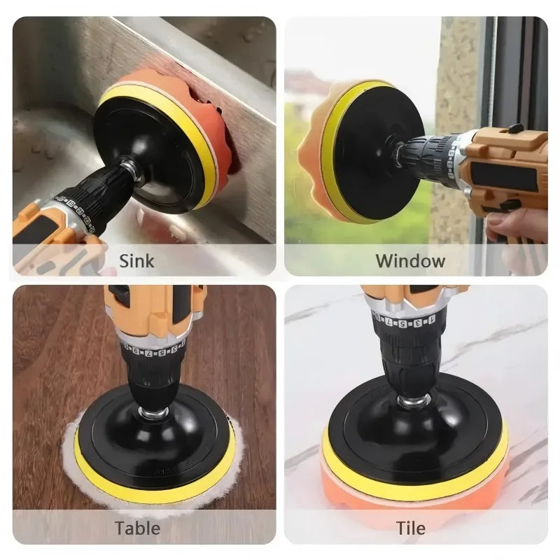 6-Piece Car Polishing and Waxing Kit for Drills, 3-Inch