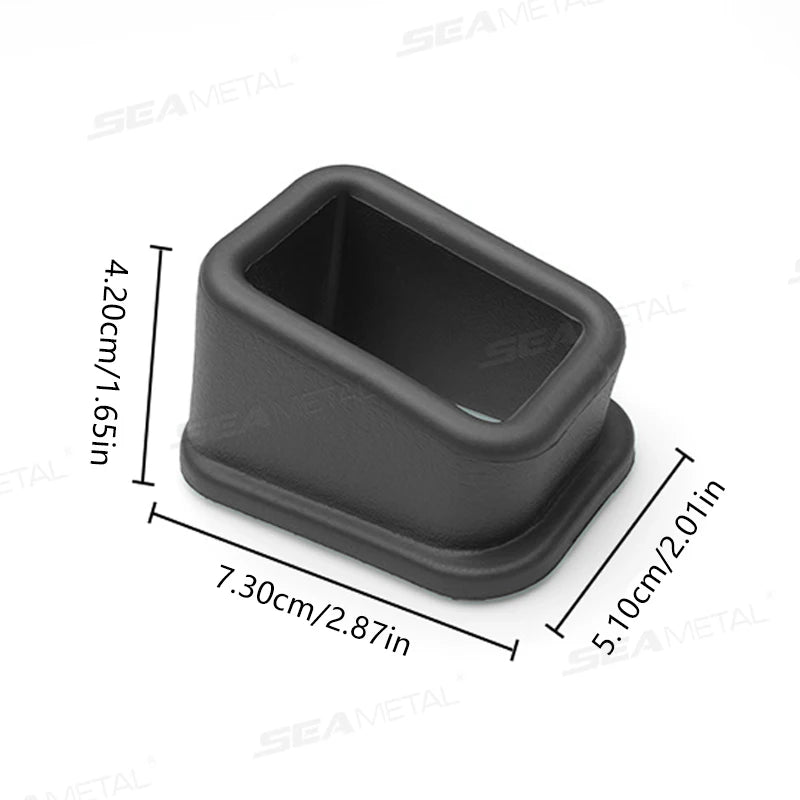 SEAMETAL 2Pcs Seat Belt Buckle Holder for Car Seatbelt Buckle Fastener Anti-Scratch Full-Wrapped Car Seatbelt Protection Cover