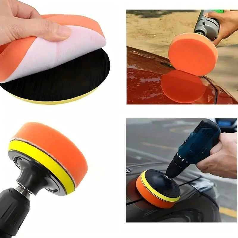 6-Piece Car Polishing and Waxing Kit for Drills, 3-Inch