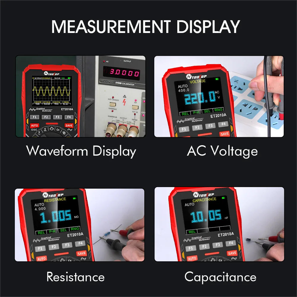 Oscilloscope multimètre portable ET2010A