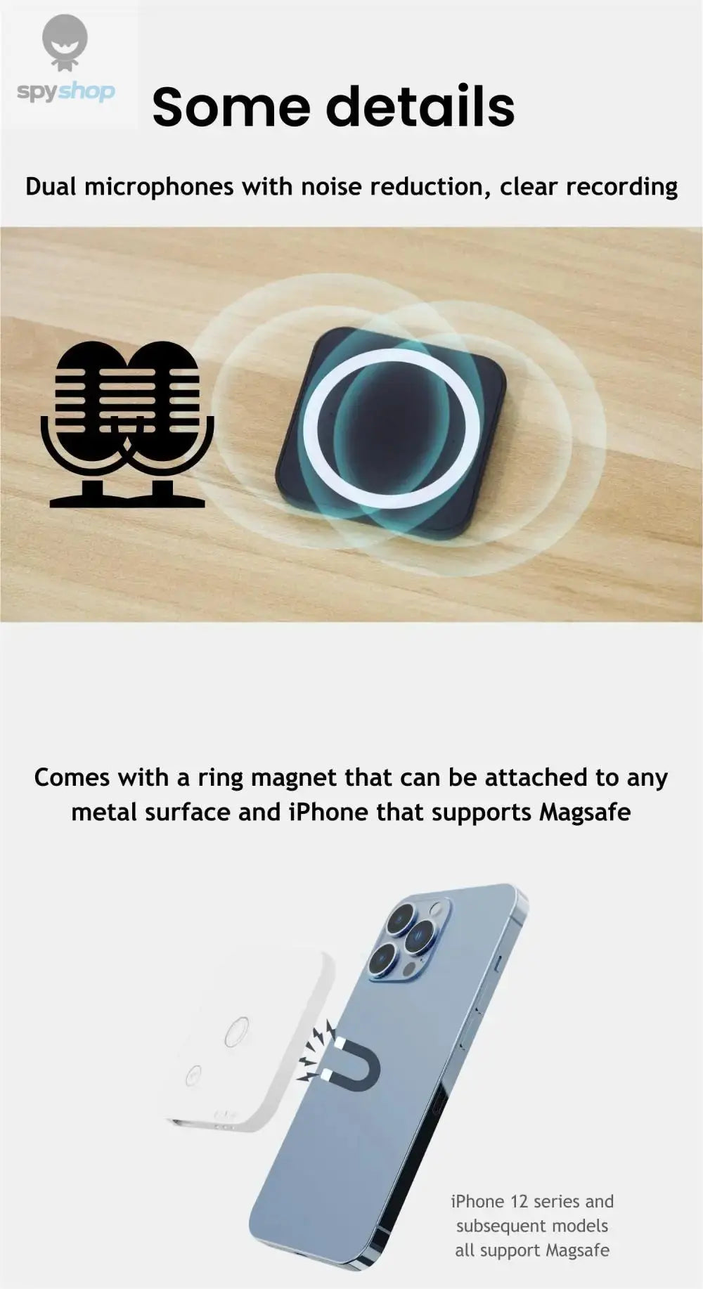 AI-Powered Ai Voice Recorder and Call Recorder with Speech-to-Text & Summarization, Supports 100 Languages, 64GB Storage Spy-shop.com