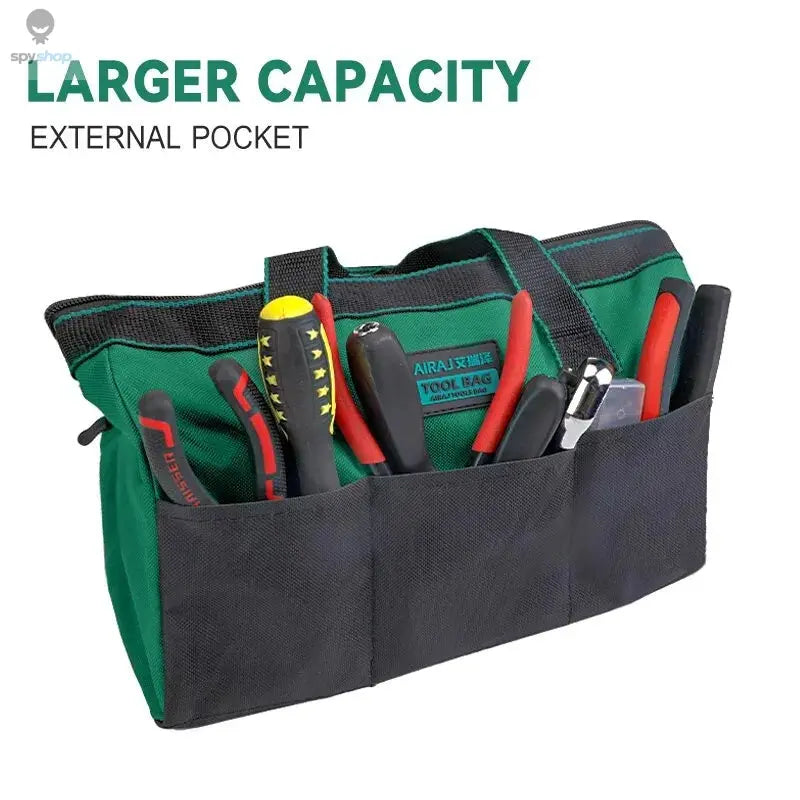 AIRAJ 13 Inch Tool Bag Electrician Multifunctional Strong Durable Oxford Thickened Woodworking Storage Portable Handheld Bag 