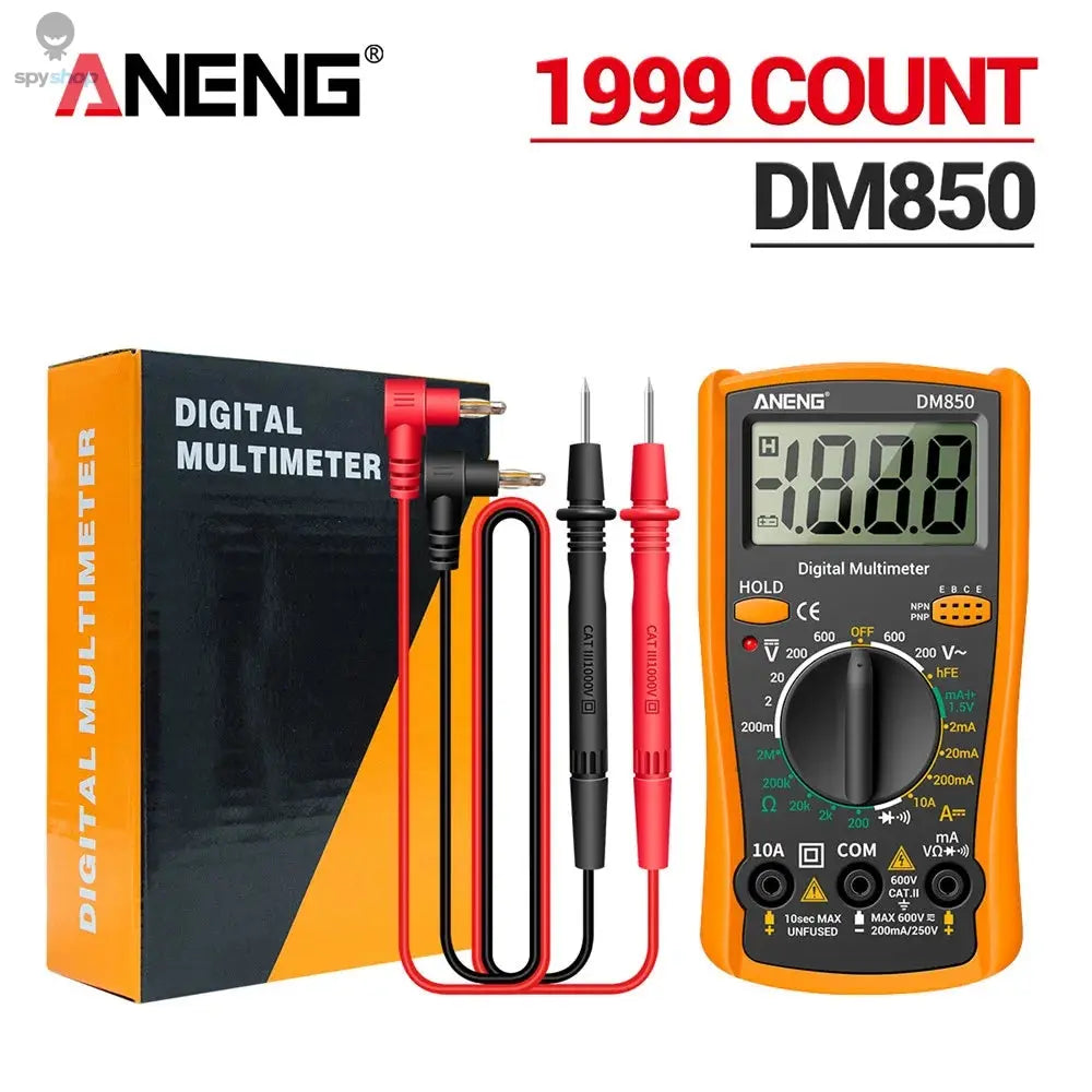 ANENG DM850 Digital Multimeter Automatic Professional 1999 Counts Auto AC/DC Votage Tester Ohm Current Ammeter Detector Tool 