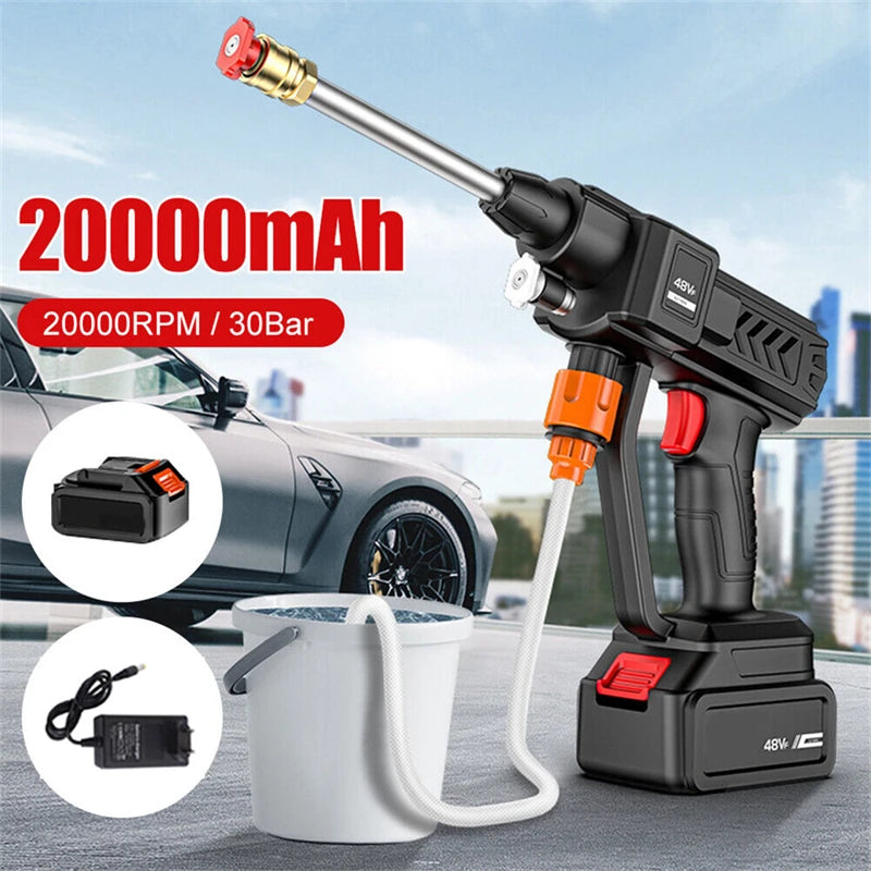30Bar Cordless High Pressure Car Wash Gun