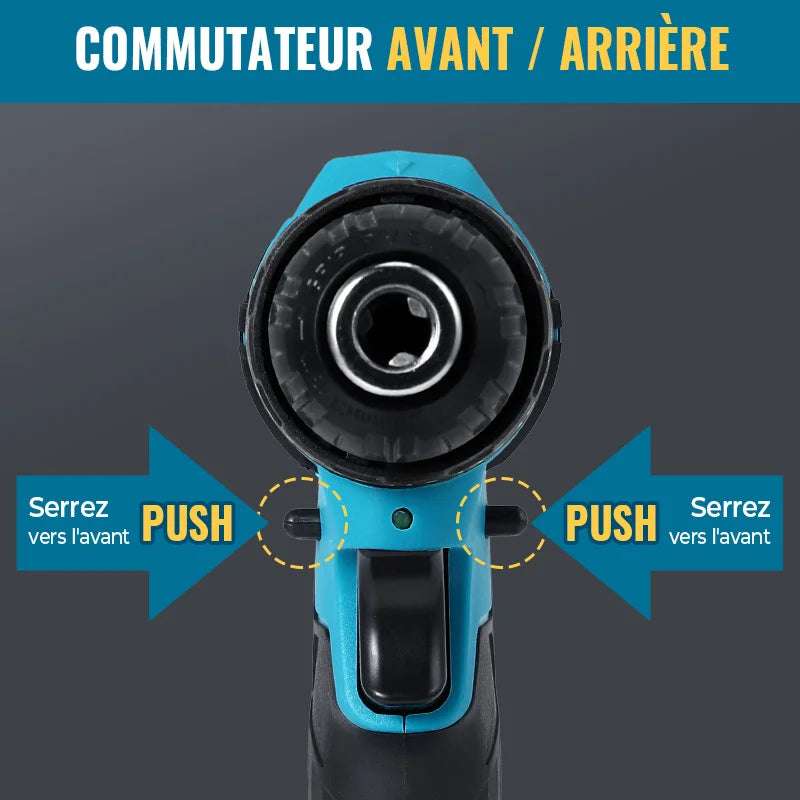 Perceuse à percussion sans fil 28V avec batterie rechargeable