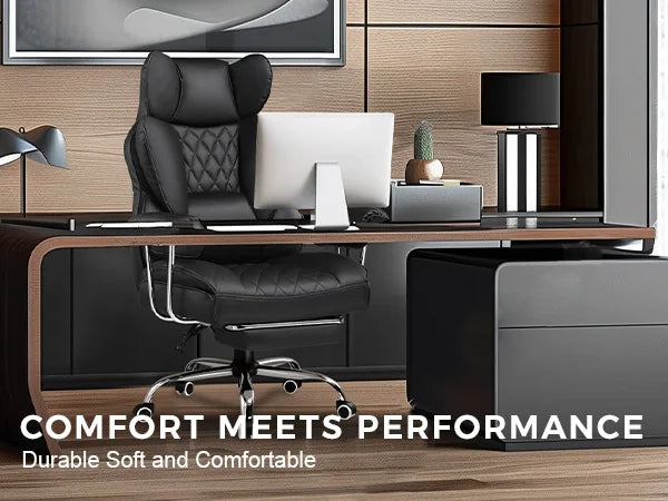Big and Tall Ergonomic Gaming Chair with Lumbar Support & Footrest