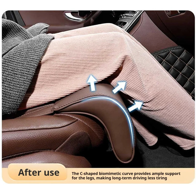 SEAMETAL Car Seat Cushion with Leg Support Cushion Breathable Seat Extender Cushion Anti Slip Universal Seat Protection Cover
