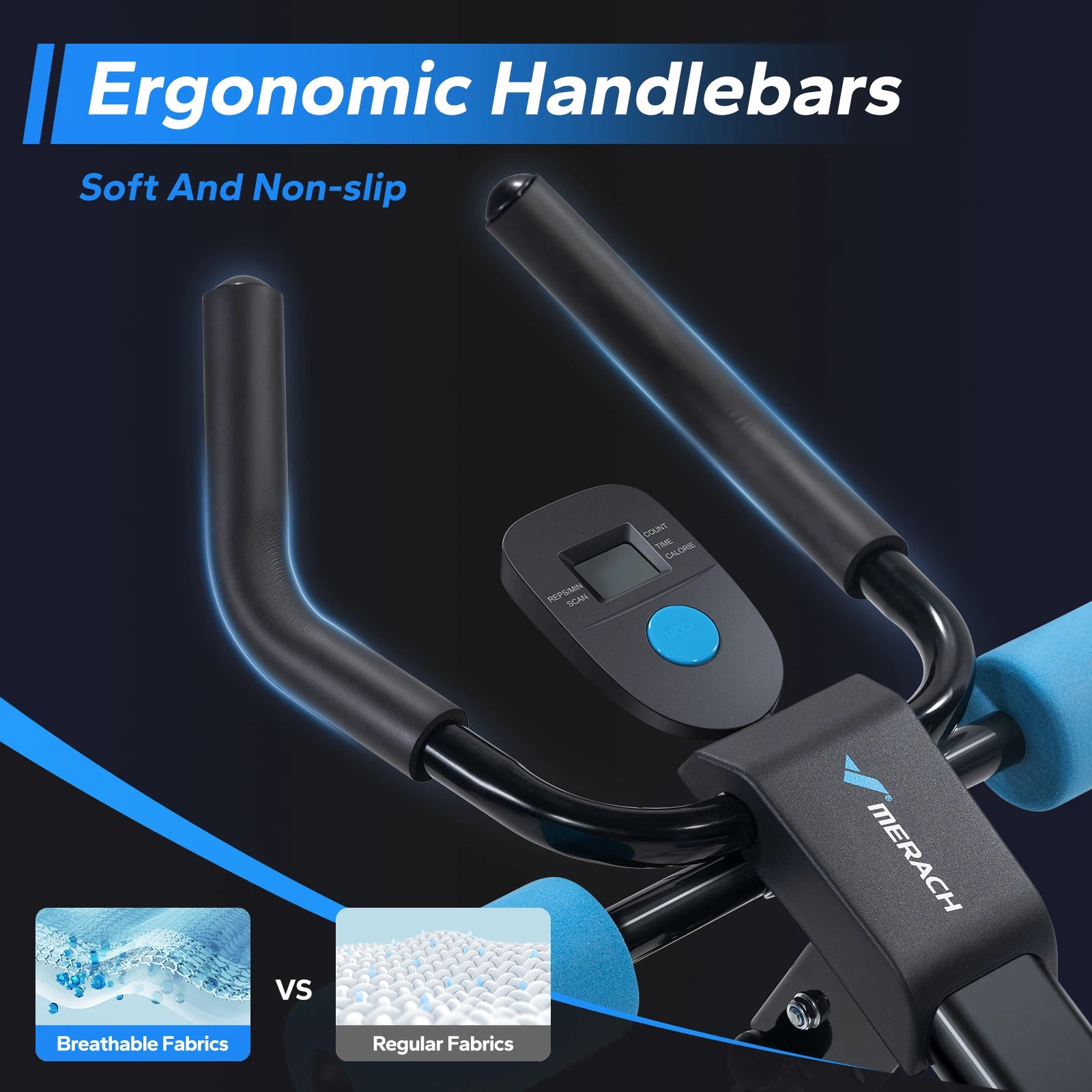 Adjustable Ab Trainer Machine Foldable Core Workout with LCD Monitor