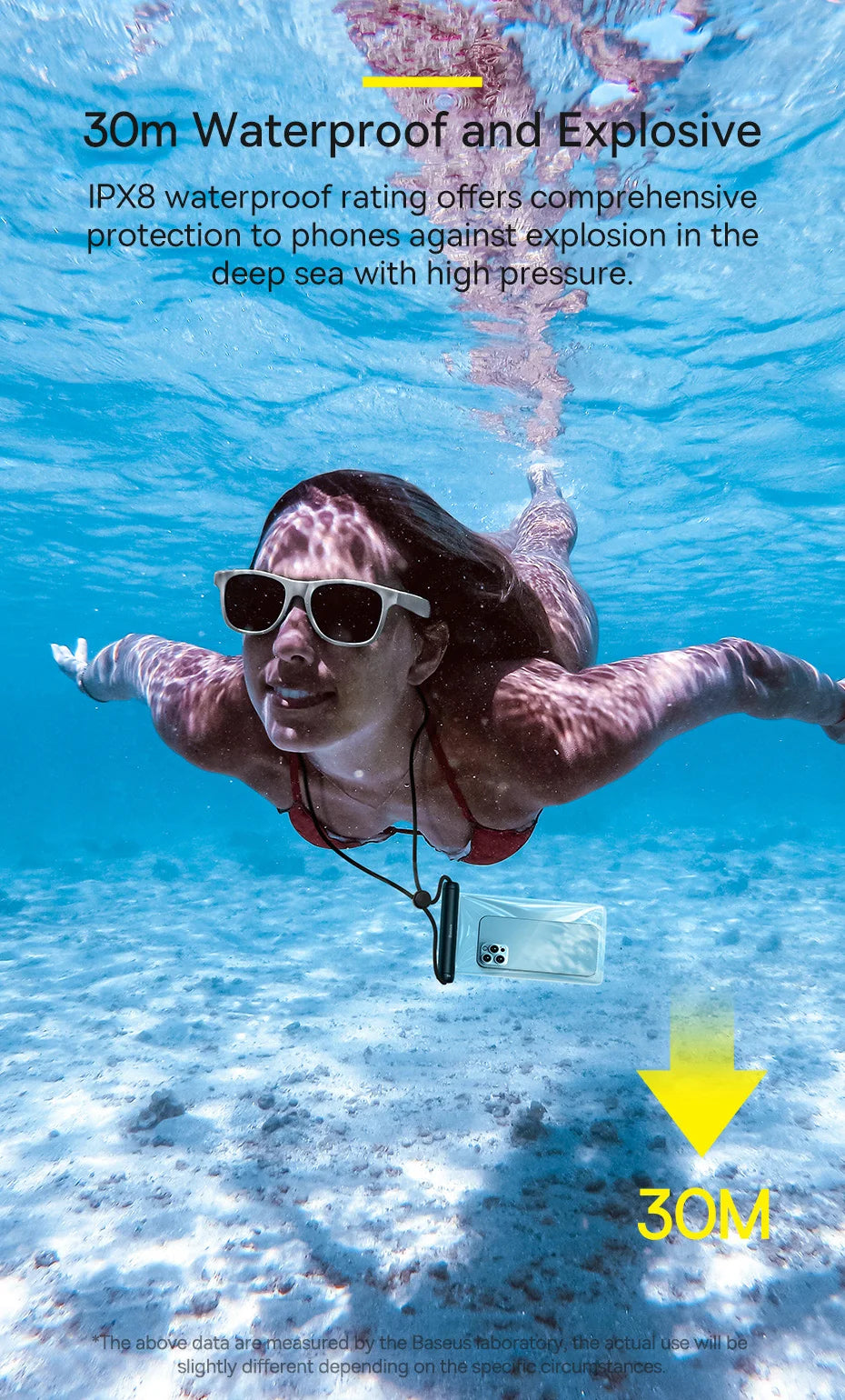 Baseus Waterproof Phone Bag for Phones Under 7.2 Inches