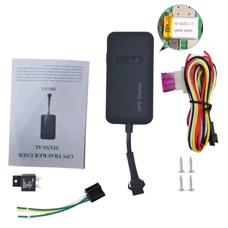 GT02D cu 4 fire pentru vehicul autovehicul motocicletă detector GPS TK110 GT02A ACC alarmă vibrație alarmă oprire alimentare cu releu Android Apple APP