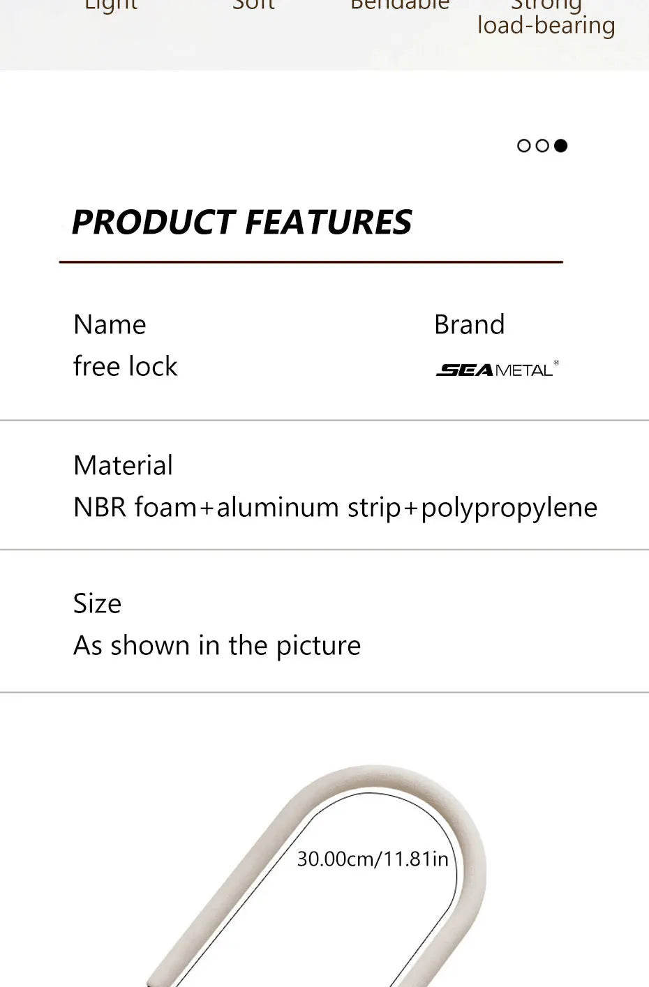 SEAMETAL S-Shape Hooks Free Bending Hook for Hanging Bags Multi-Function Universal Arbitrary Shape Hook for Car/Motorcycle/Home