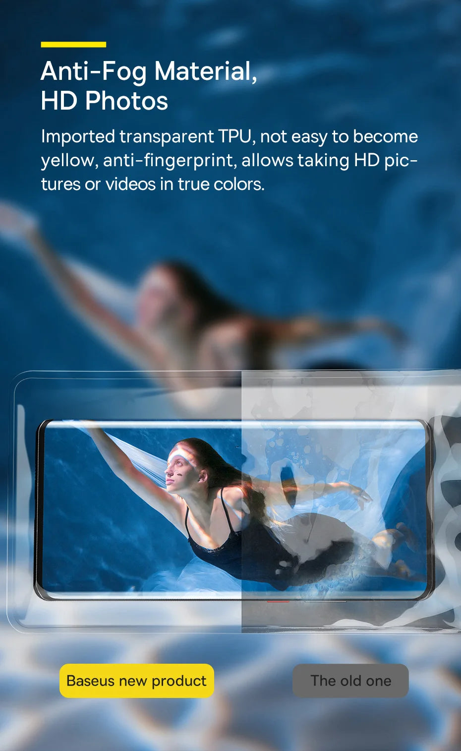 Baseus Waterproof Phone Bag for Phones Under 7.2 Inches
