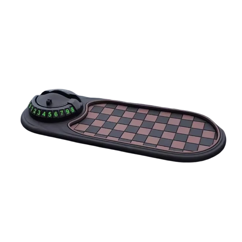 SEAMETAL 2 in 1 Dashboard Anti Slip Mat with Phone Mount 360-Degree Rotation Car Phone Holder Non-Slip Adhesive Mat for Car