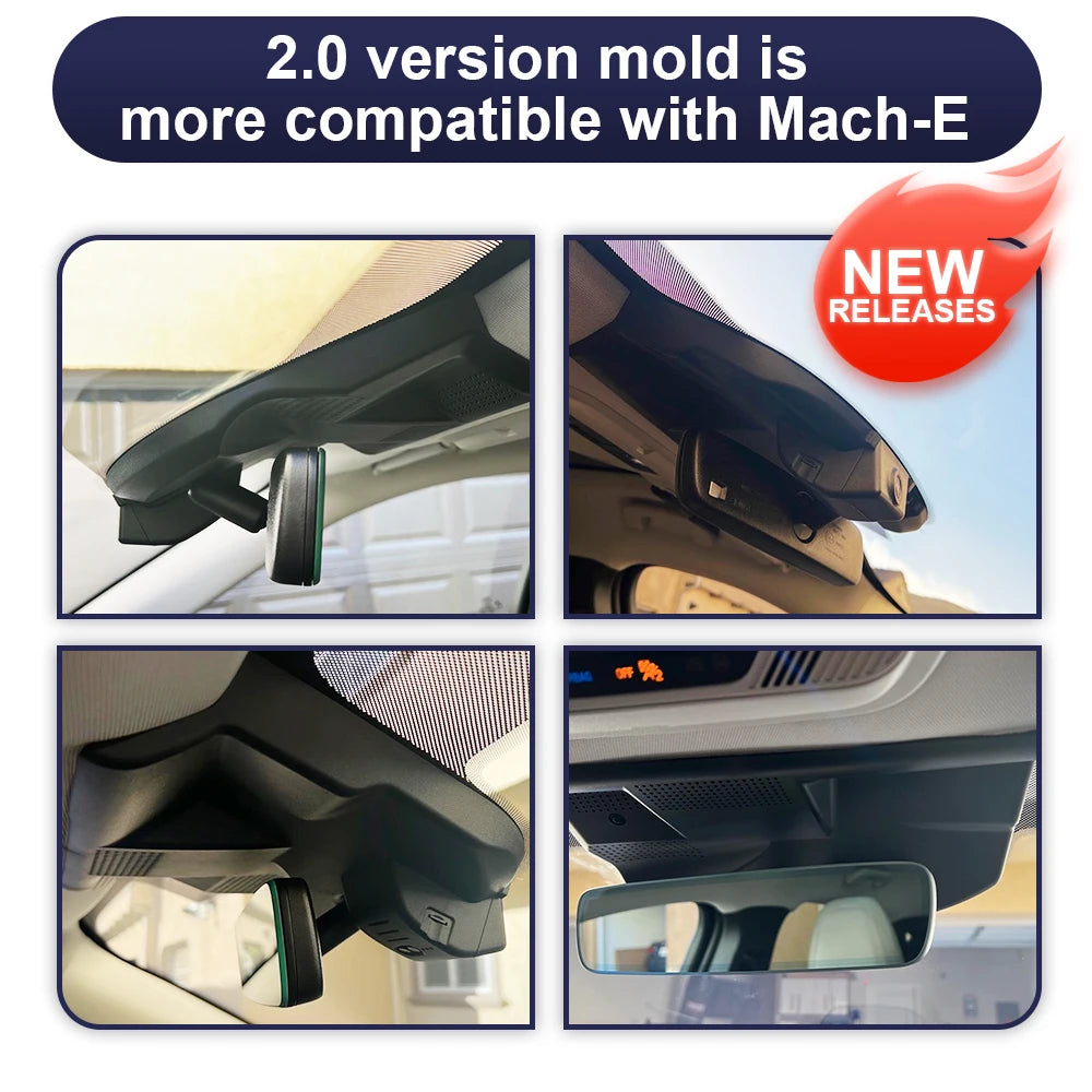 Dash Camera for Ford Mach-E Mach E Mache LHD RHD 2021 2022 2023 2024 2025, Fitcamx Dash Cam Dashcam 4K