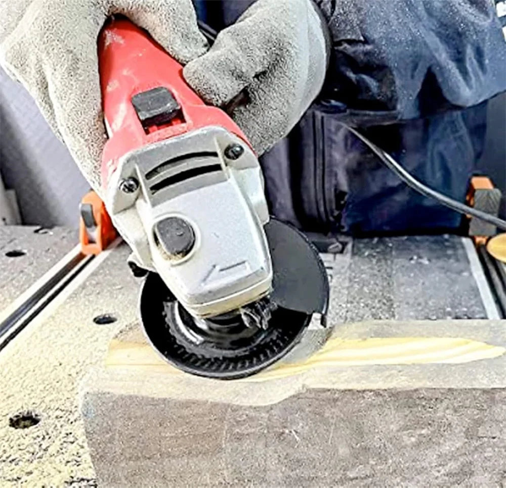 1PC Wood Carving Disc Grinder Wheel Disc 4 Inch Wood Shaping Wheel Wood Grinding Shaping Disc for Angle Grinders 