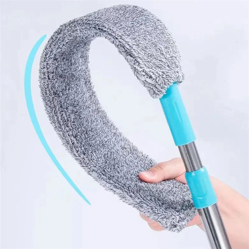 UNTIOR Long Handle Dust Mops Floor Ceiling Cleaning 1/2/3pcs Cloth Mops Bed Bottom Dust Cleaner Removal Household Cleaning Tool 