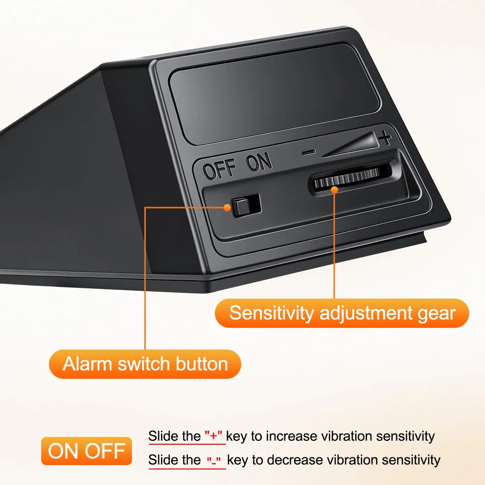 Portable Door Stop Alarm 130dB Sound Light Security Alarm Anti-Theft Anti-Wolf Adjustable Sensitivity Long Battery Life Alarm