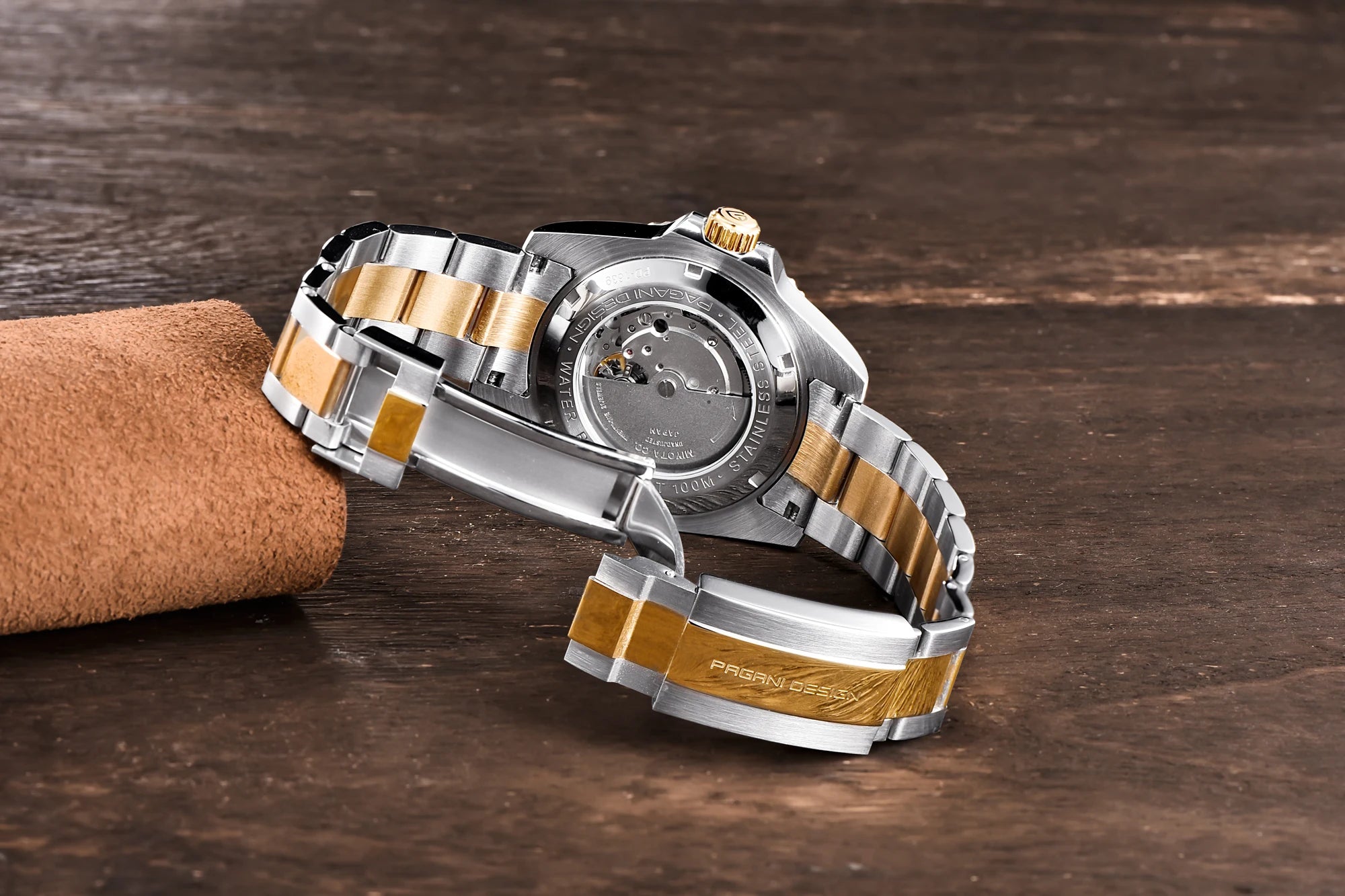 Men’s Automatic Mechanical Watch Stainless Steel 100M Waterproof