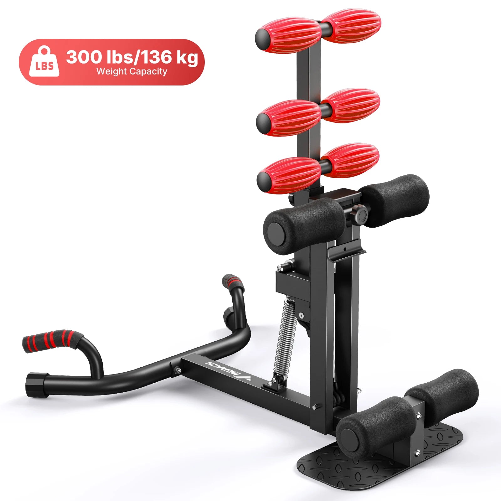 Adjustable Deep Squat Machine with Push-Up Function for Full Body Workouts