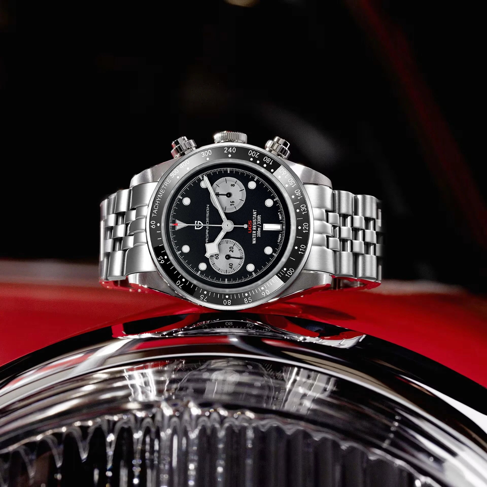 Pagani Design BB Panda Chronograph Men's Watch 100M Waterproof