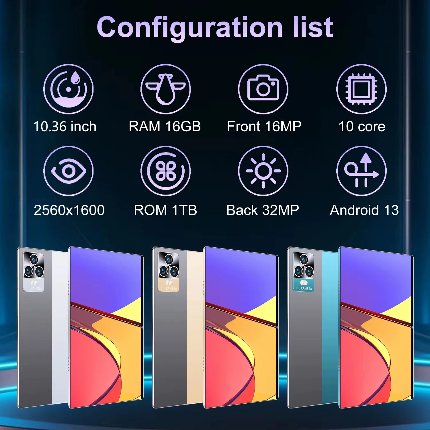 2025 5G Android tablet s 10,36" displejem