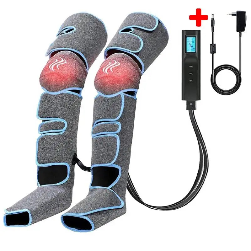 Foot air pressure leg massager promotes blood circulation, body massager, muscle relaxation, lymphatic drainage device 360° 