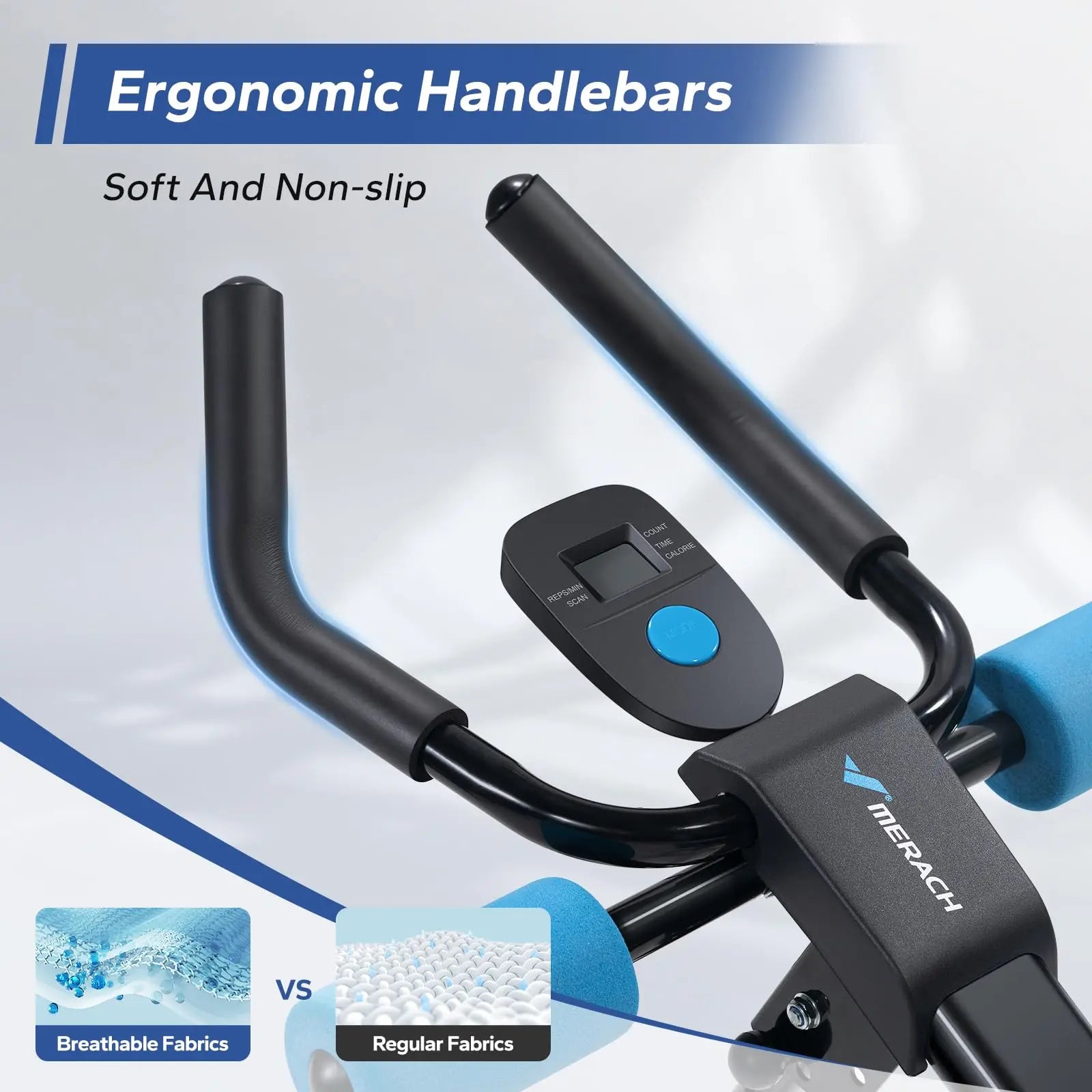Adjustable Ab Trainer Machine Foldable Core Workout with LCD Monitor