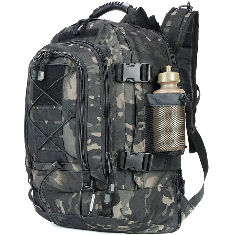 Sac à dos militaire tactique 65L pour camping, randonnée et voyage