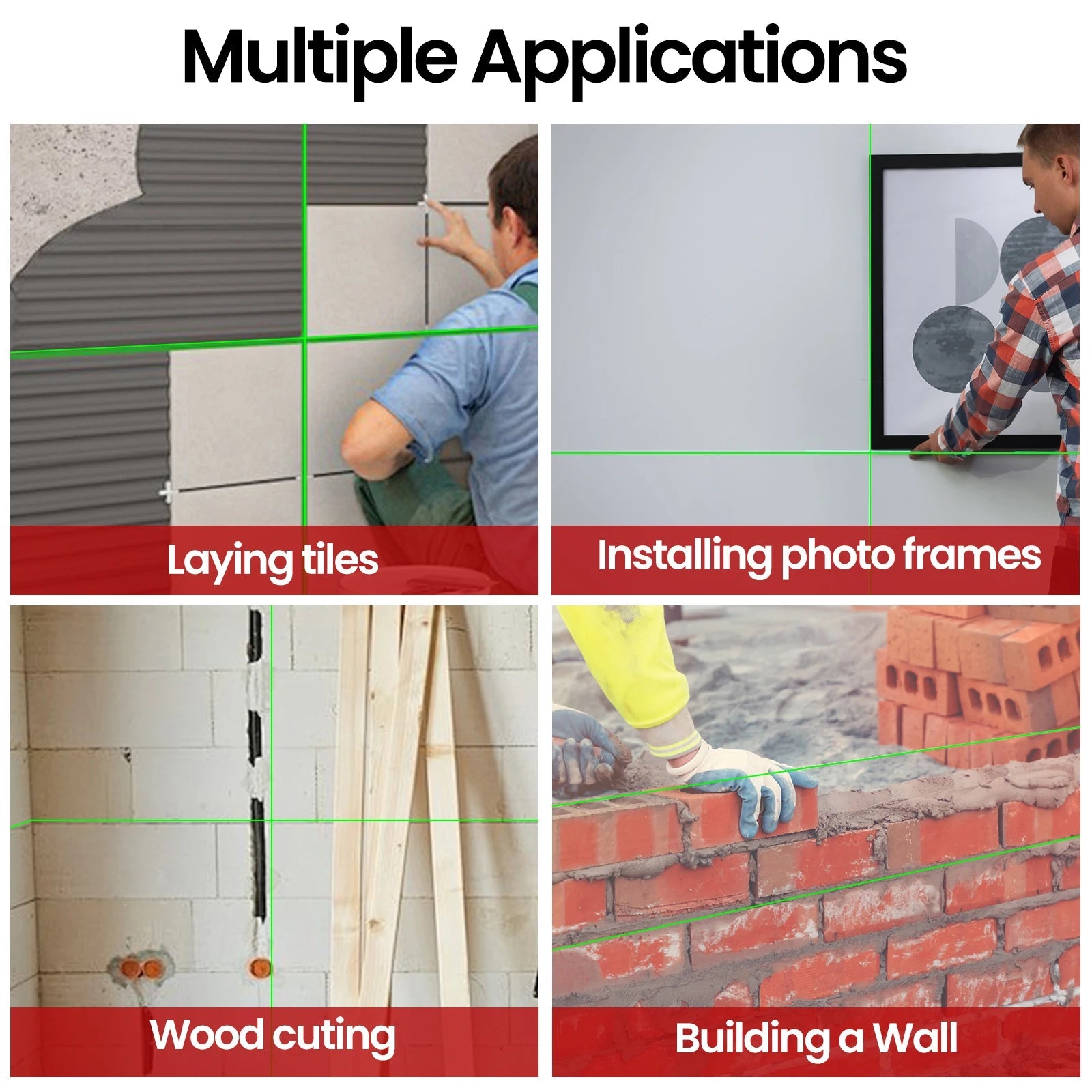16 Lines Laser Level With 1.2M Tripod Green Line SelfLeveling 360 Horizontal And Vertical Remote Control Green Beam Laser Levels 