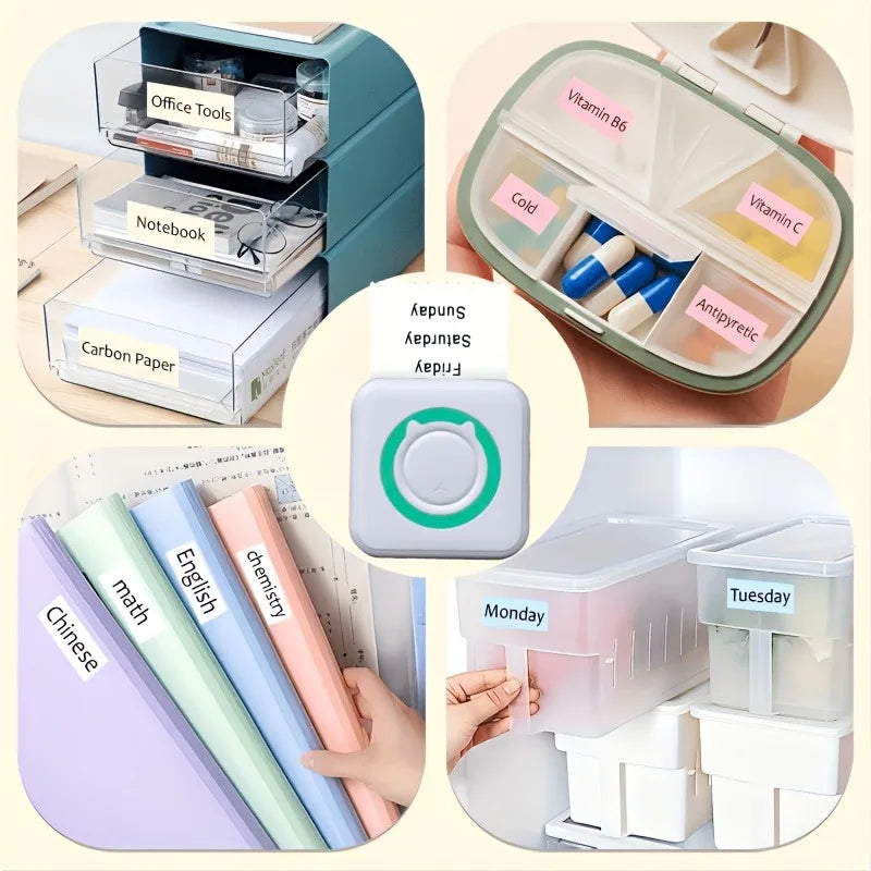 Mini Portable Bluetooth Thermal Printer for Photos, Labels & Notes