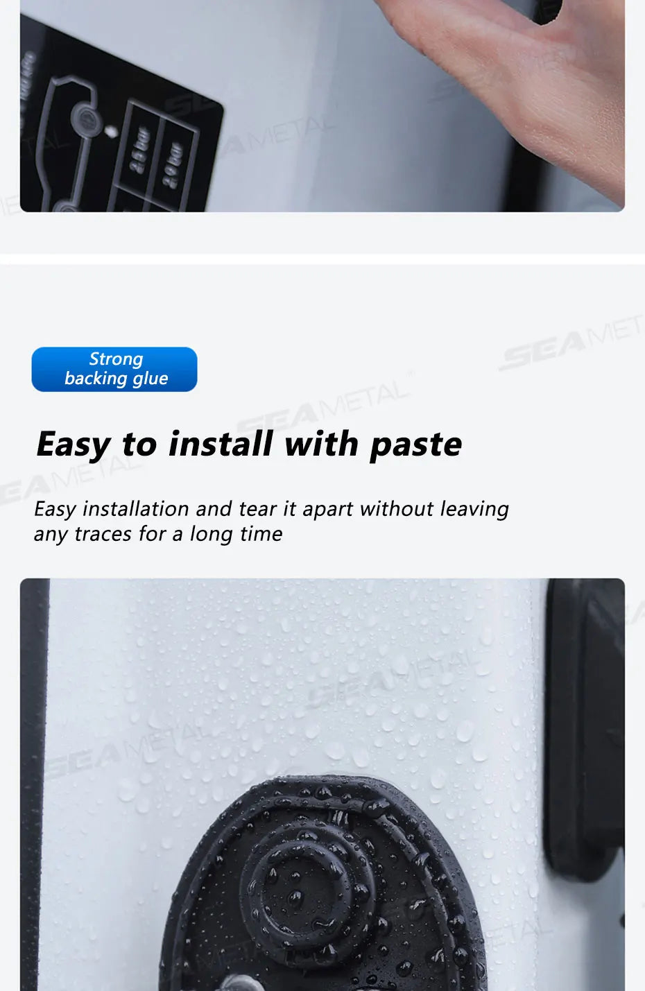 SEAMETAL 4Pcs Door Lock Buckle Cover for Car Door Buffer Cushion Anti-Scrtach Protection Cover Waterproof Door Shock Absorber
