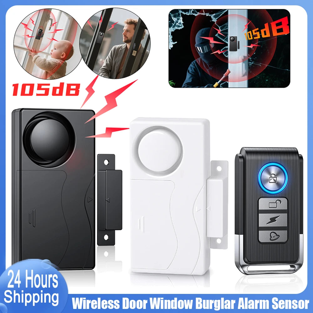 Wireless Door Contact Alarm with Remote Control