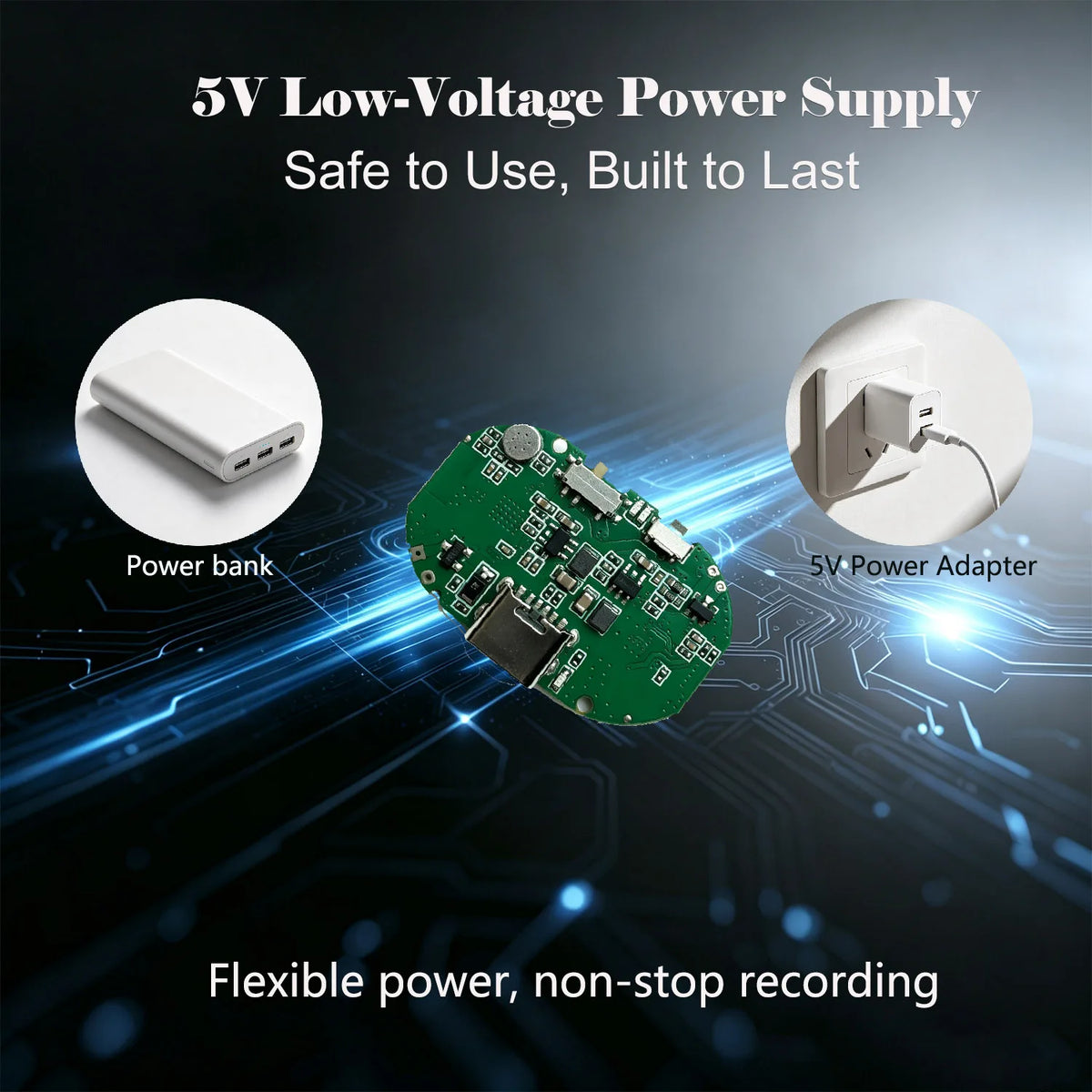 Mini-Flexible WLAN-Sicherheitskamera-Modul 720P