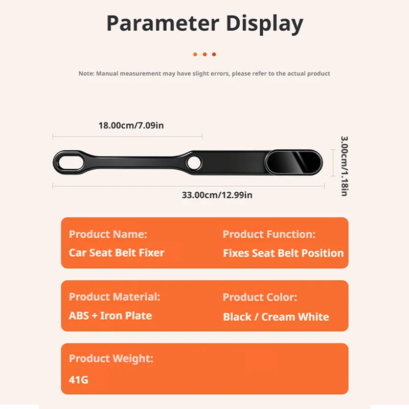 SEAMETAL Car Seat Belt Holder Headrest Seat Belt Fastener Mount Backseat Seatbelt Guide Reduce Noise Relieve Shoulder Friction