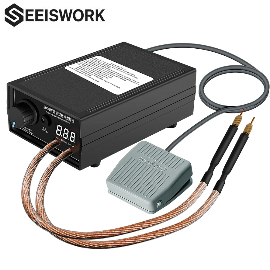 8000W Handheld Spot Welder for 18650 Battery Packs