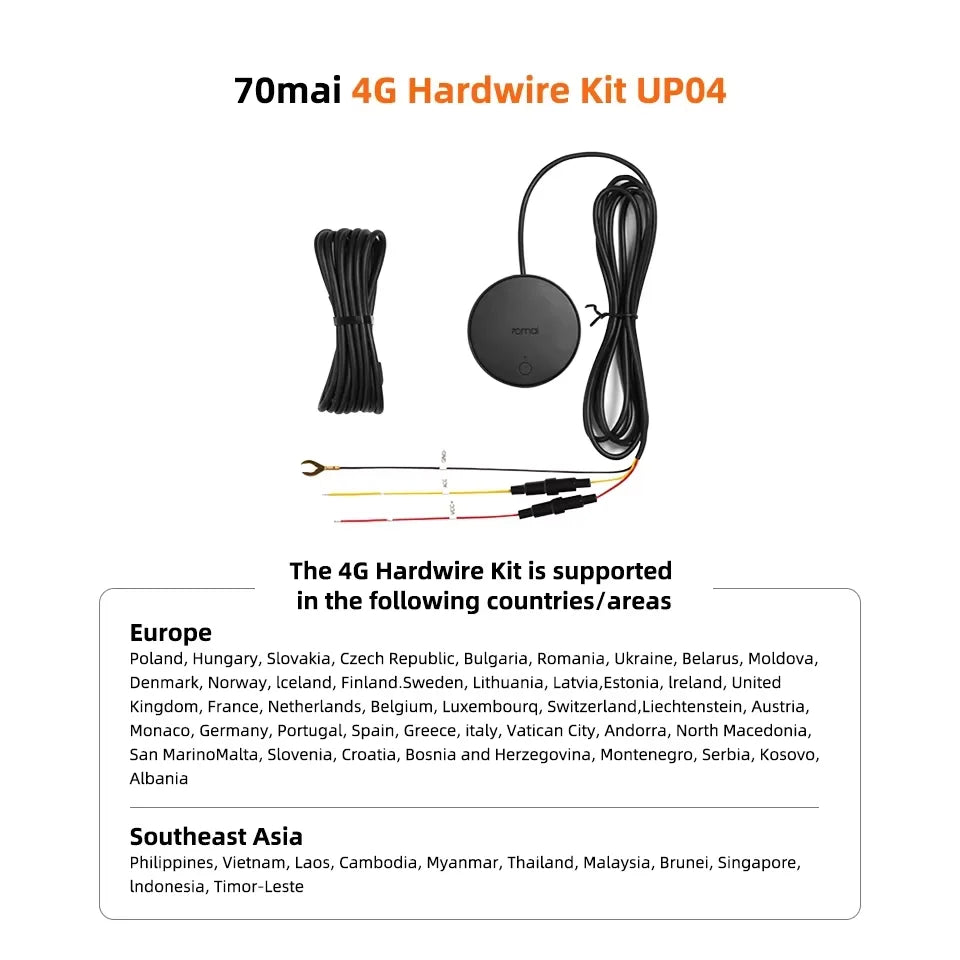 4K 360° Rotating Dash Cam with GPS, ADAS, 4G LTE & Supercapacitor